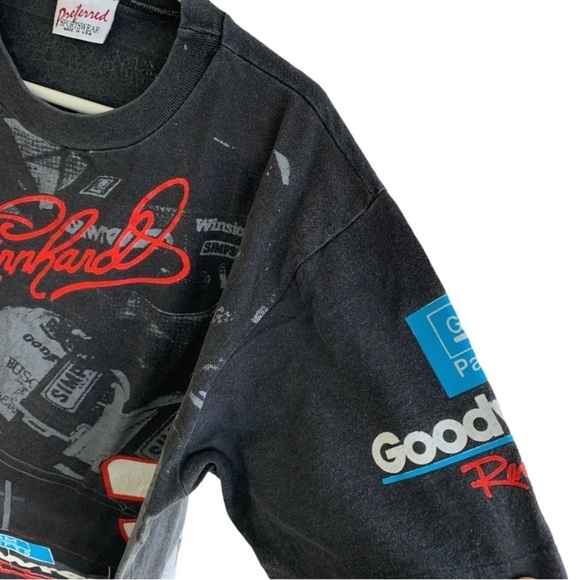 Vintage 1993 Dale Earnhardt Sr Goodwrench Racing All Over Print Nascar Tee Shirt - Picture 3 of 12